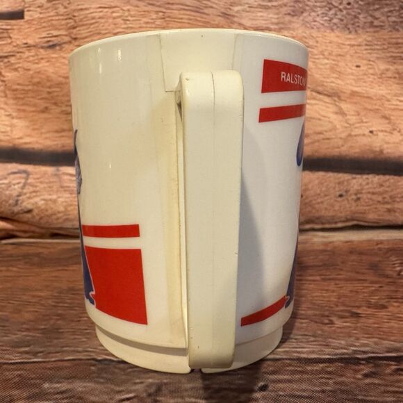 Vtg 1980s Cracker Jack Cereal Mug Cup Ralston Sailor Jack Bingo Advertising - Picture 4 of 8